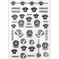 ATL- Versace (Black) Nail Art Stickers 33-1