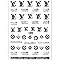 ATL- Louis Vuitton (Black) Nail Art Stickers #3-9-3