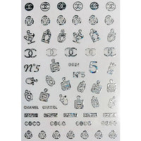 ATL- Chanel (Silver) Nail Art Stickers 3-7-2