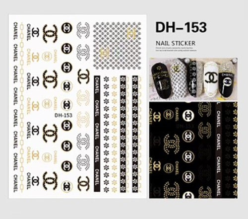 ATL- Nail Art Stickers (DH-153) Chanel 43-2