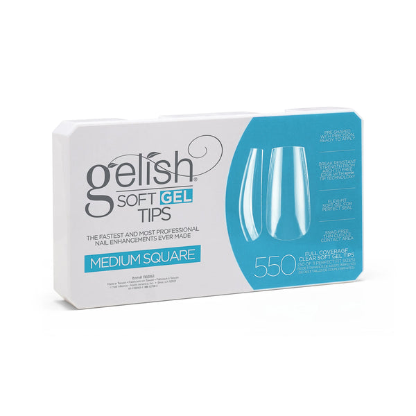 ATL- Gelish Soft Gel Tips - Medium Square