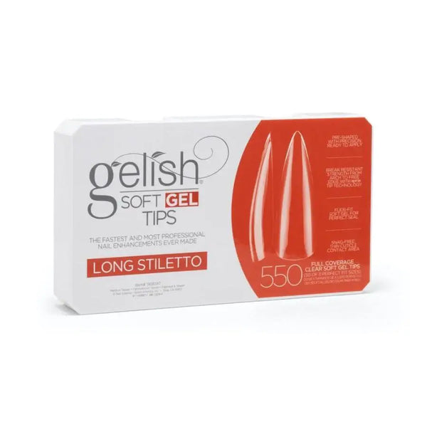 ATL- Gelish Soft Gel Tips - Long Stiletto