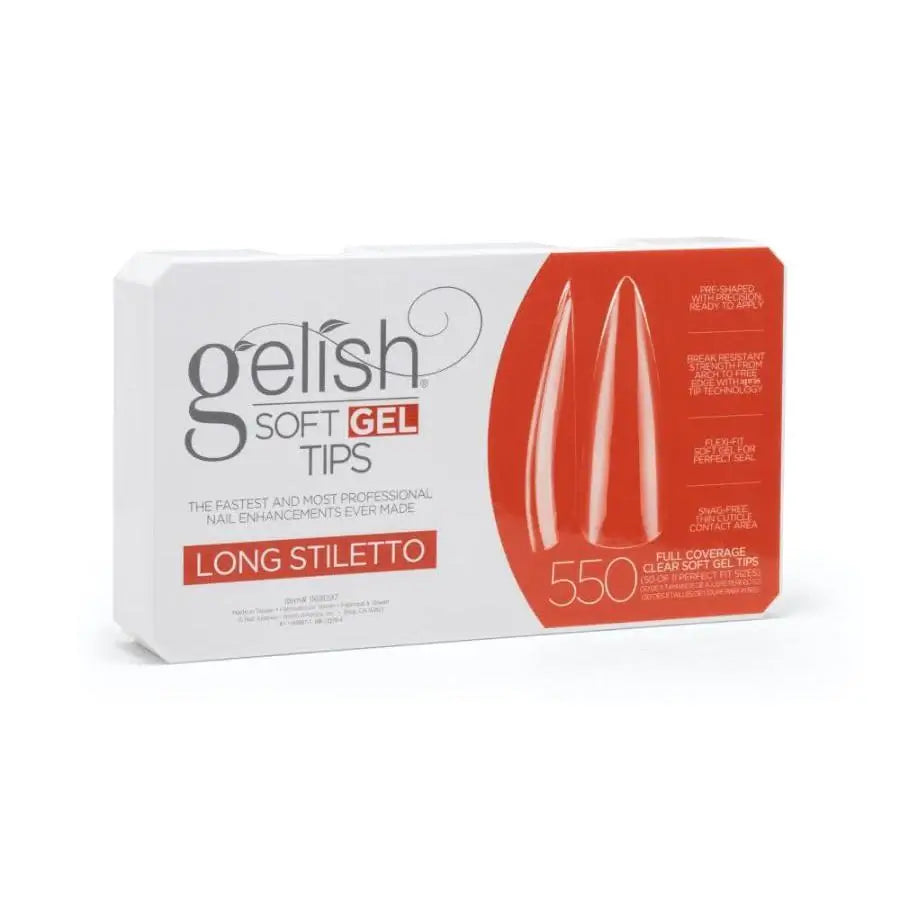 ATL- Gelish Soft Gel Tips - Long Stiletto