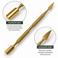 ATL- Gold Cuticle Pusher & Scraper