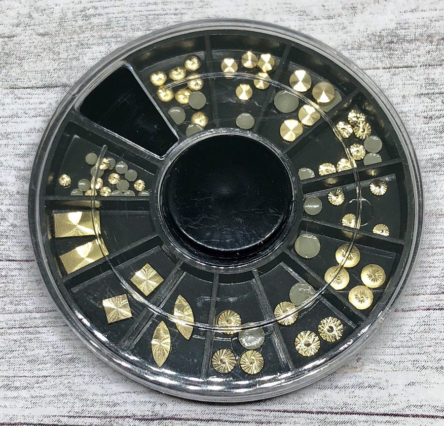ATL- Gold Shapes Nail Art Wheel