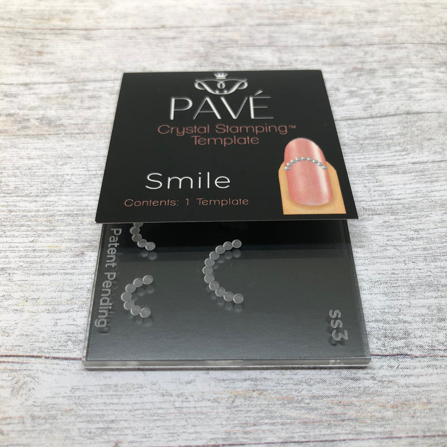 ATL- (Smile) Crystal Stamping Template_ Pave