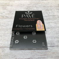 ATL- (Flowers) Crystal Stamping Template_ Pave