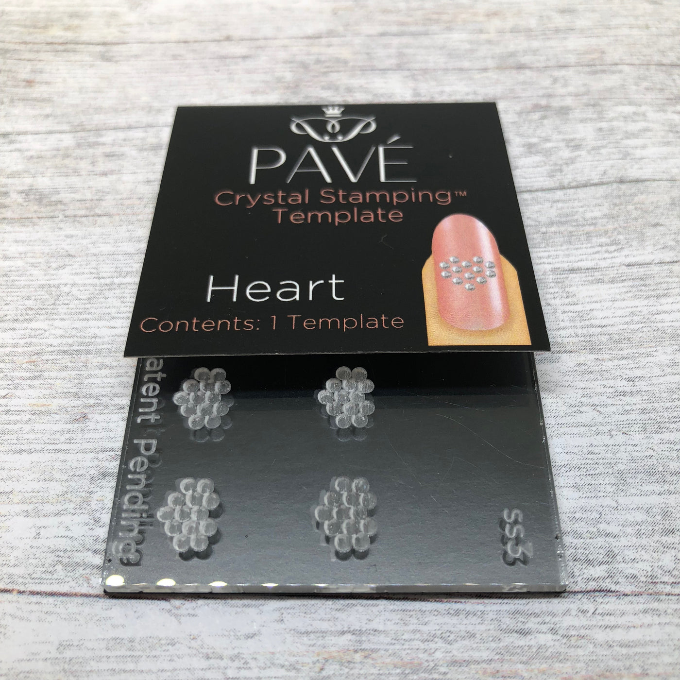 ATL- (Heart) Crystal Stamping Template_ Pave