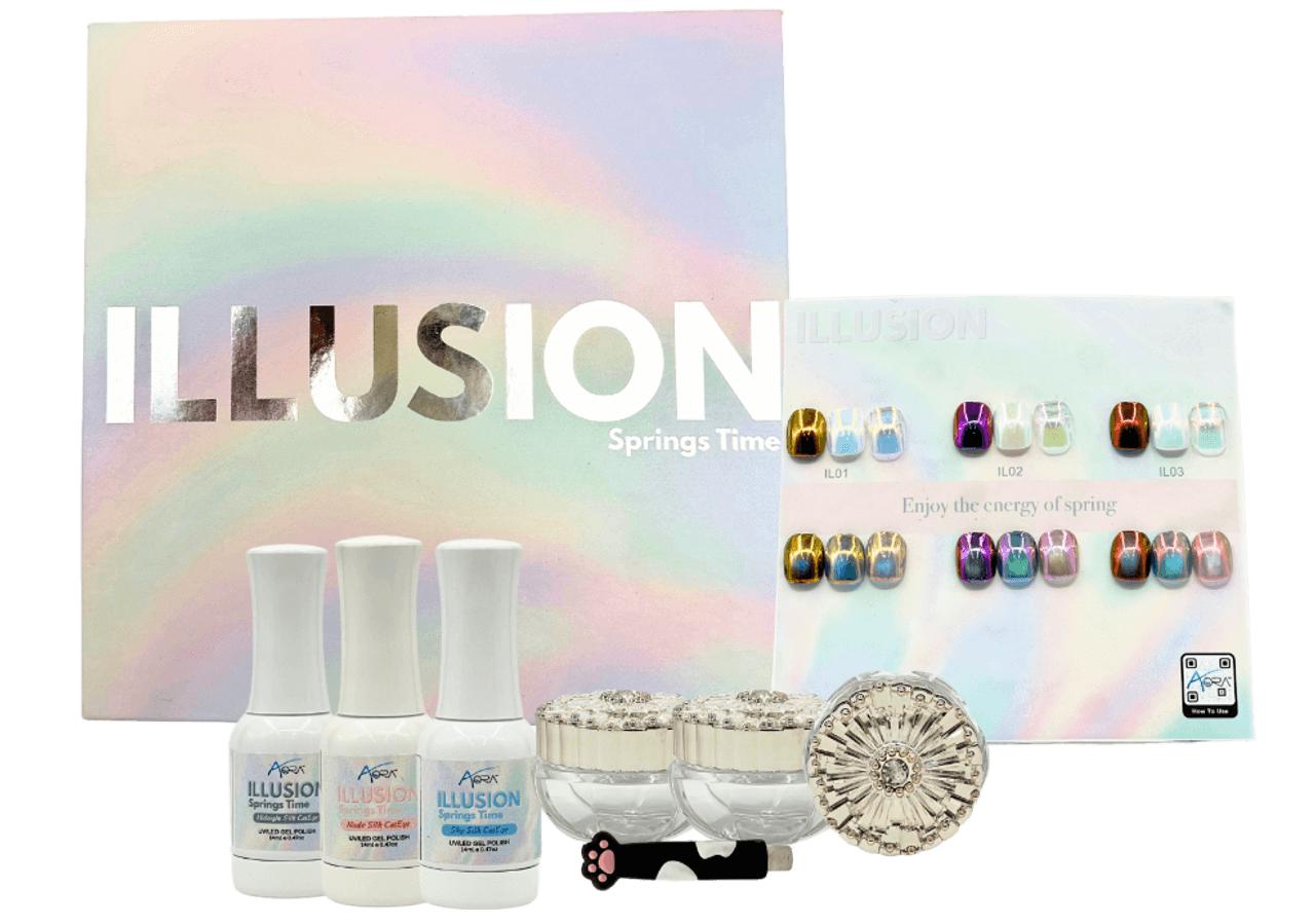 ATL- Aora Chrome Cat Eye Illusion Spring Time Kit (8pcs)