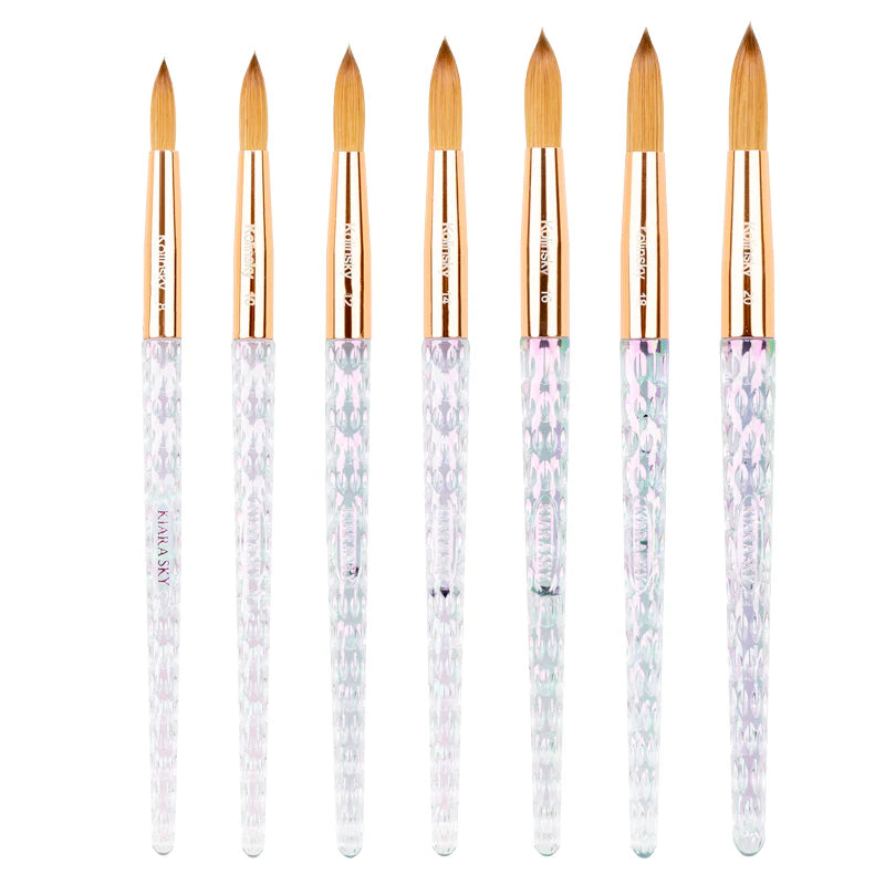 ATL- Kiara Sky Kolinsky Acrylic Brush - Clear