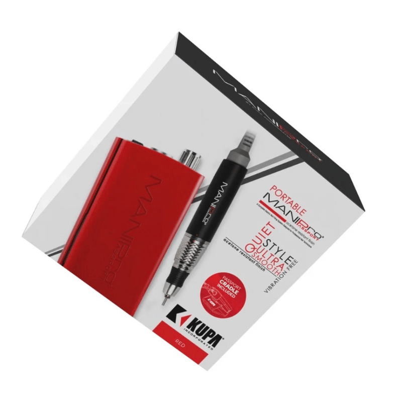 ATL- RED - Kupa ManiPro Passport Nail Drill Complete