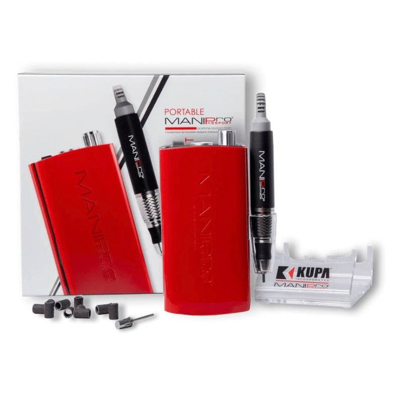 ATL- RED - Kupa ManiPro Passport Nail Drill Complete