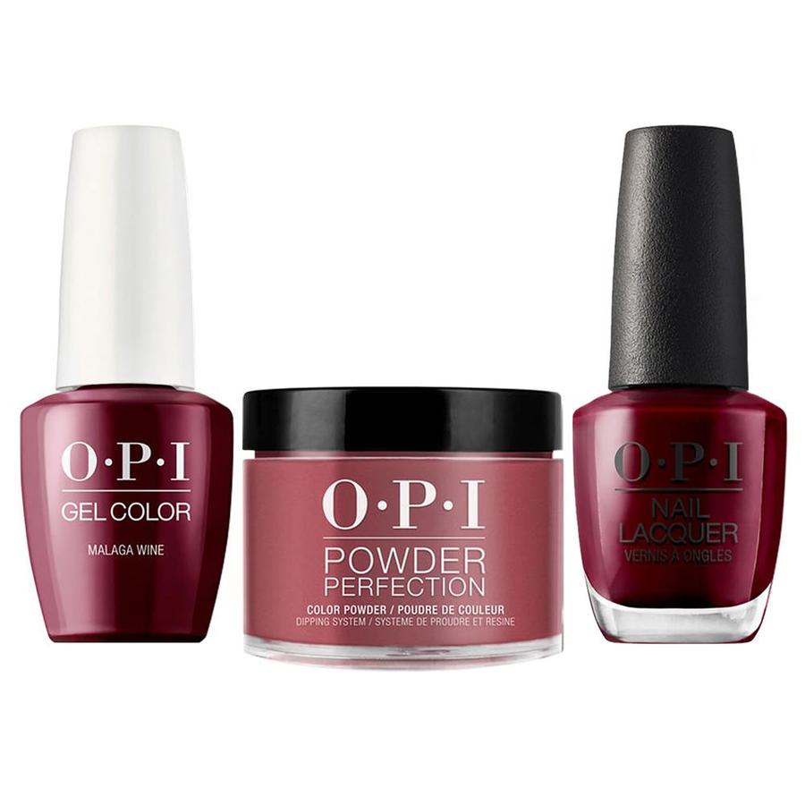 ATL- Malaga Wine #L87 | OPI Trio: Gel, Polish, Dip