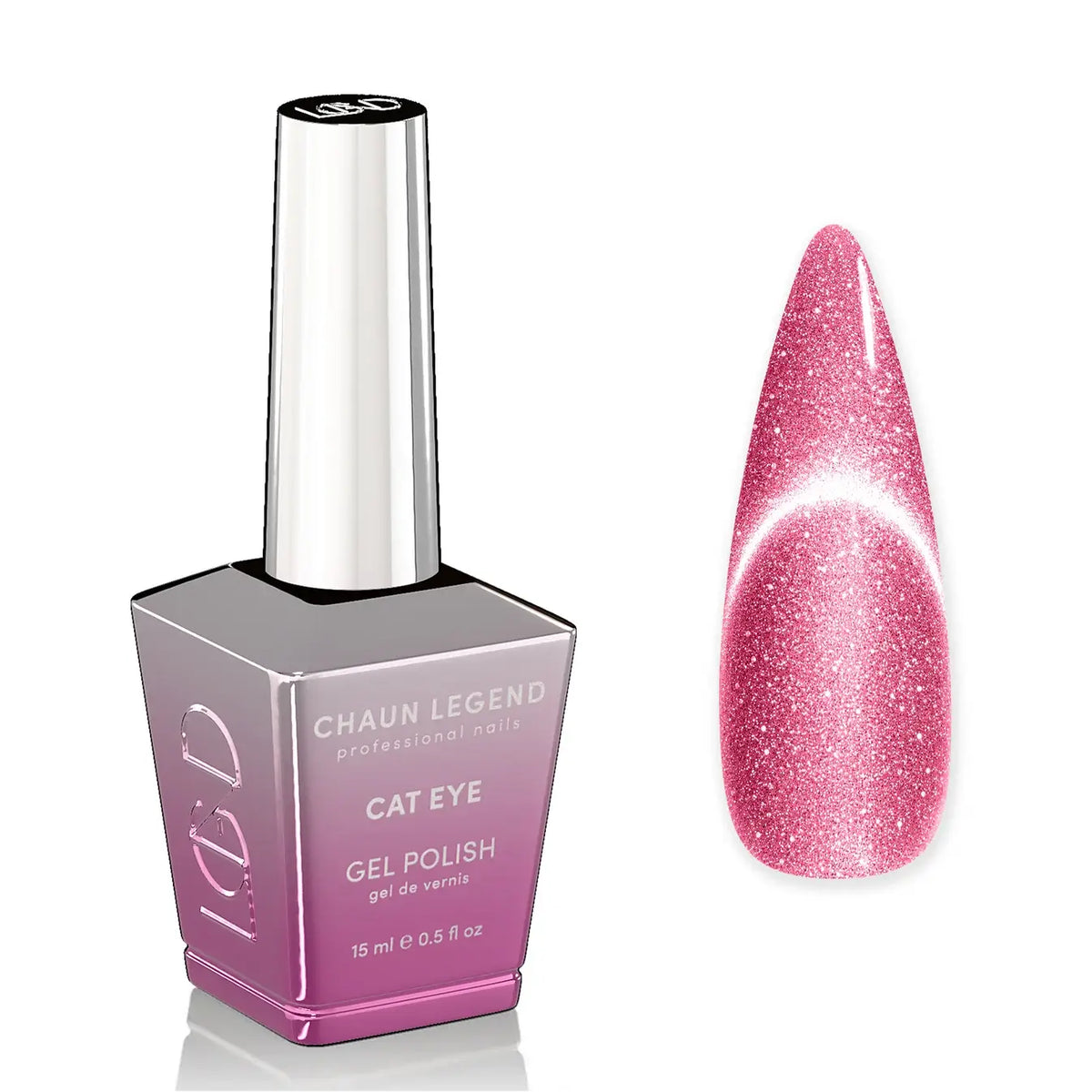ATL- LGCE12 Pink Diamonds | Chaun Legend Cat Eye Gel Polish