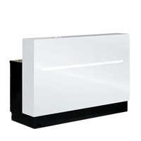 Whale Spa- Lux BW2 Stripes Reception Desk