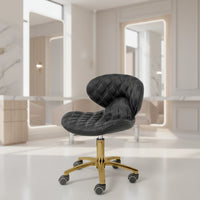 Whale Spa- Lexi Pro - Double Diamond Gold Edition Technician Stool 1009L