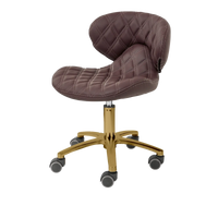 Whale Spa- Lexi Pro - Double Diamond Gold Edition Technician Stool 1009L