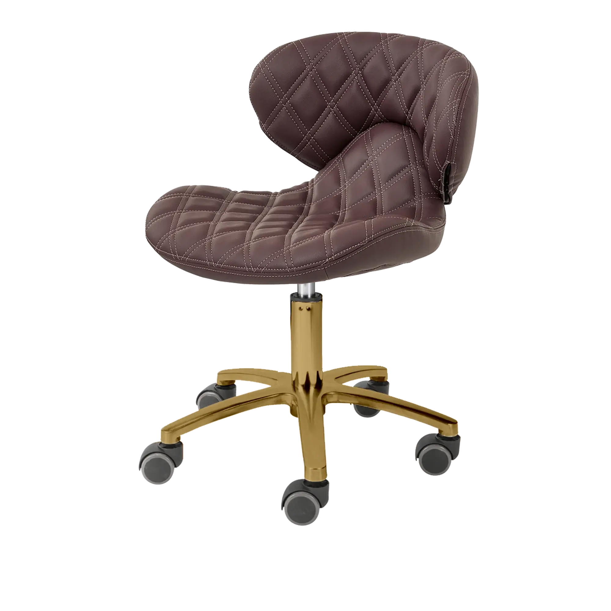 Whale Spa- Lexi Pro - Double Diamond Gold Edition Technician Stool 1009L
