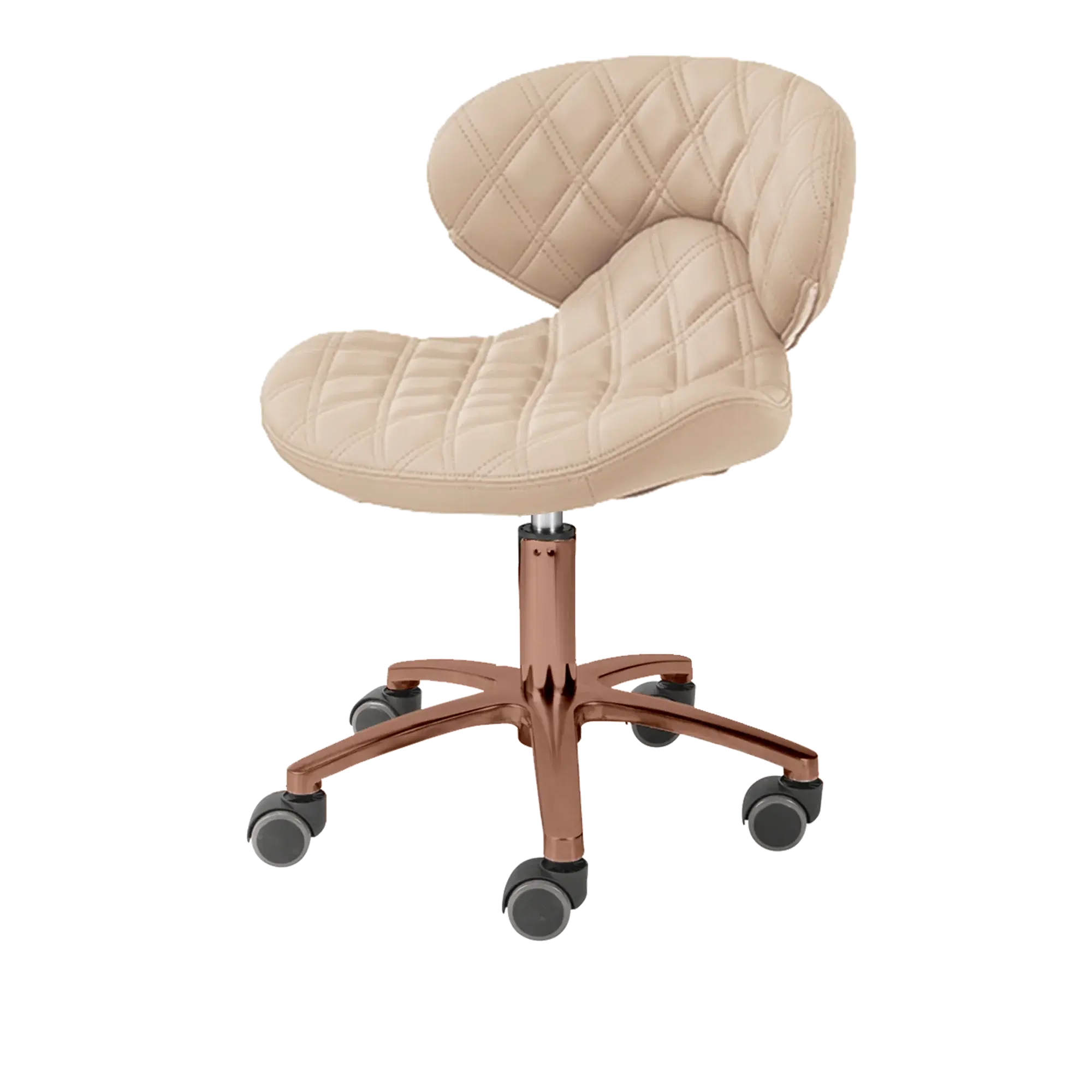 Whale Spa- Lexi Pro - Double Diamond Gold Edition Technician Stool 1009L
