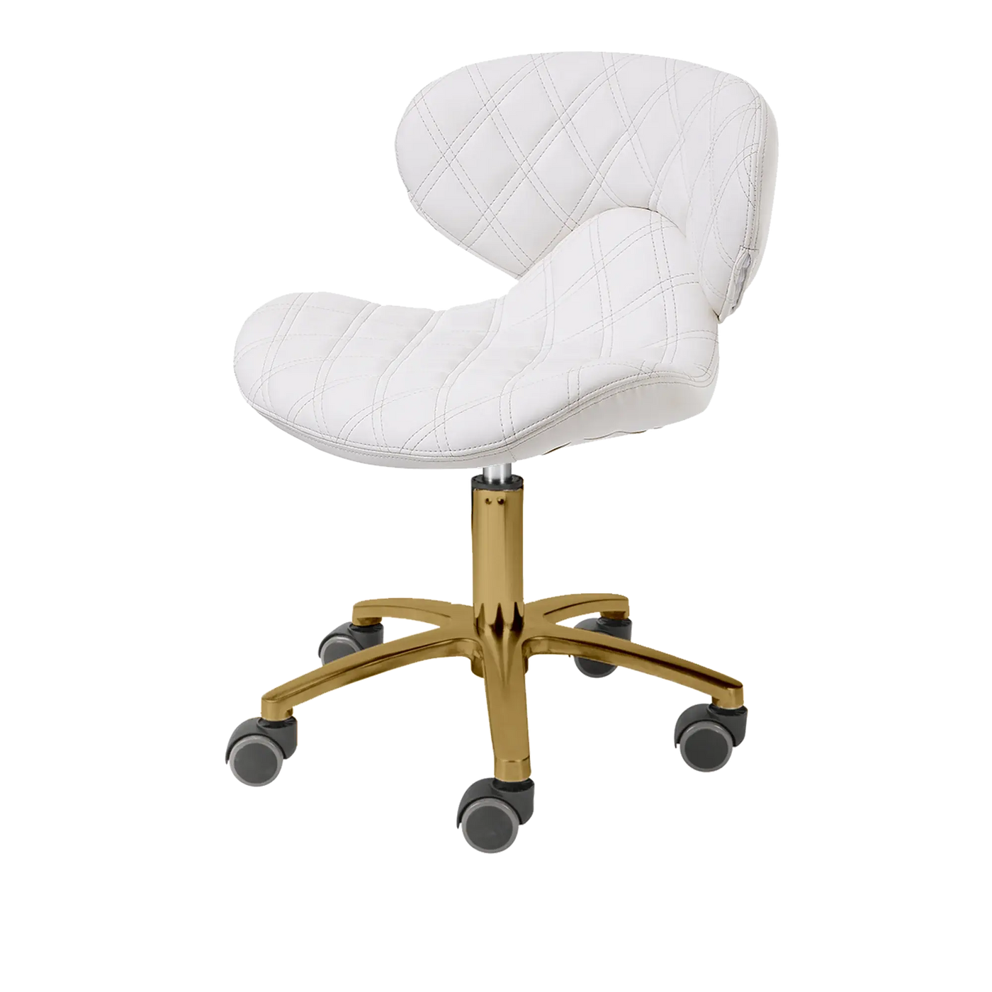Whale Spa- Lexi Pro - Double Diamond Gold Edition Technician Stool 1009L