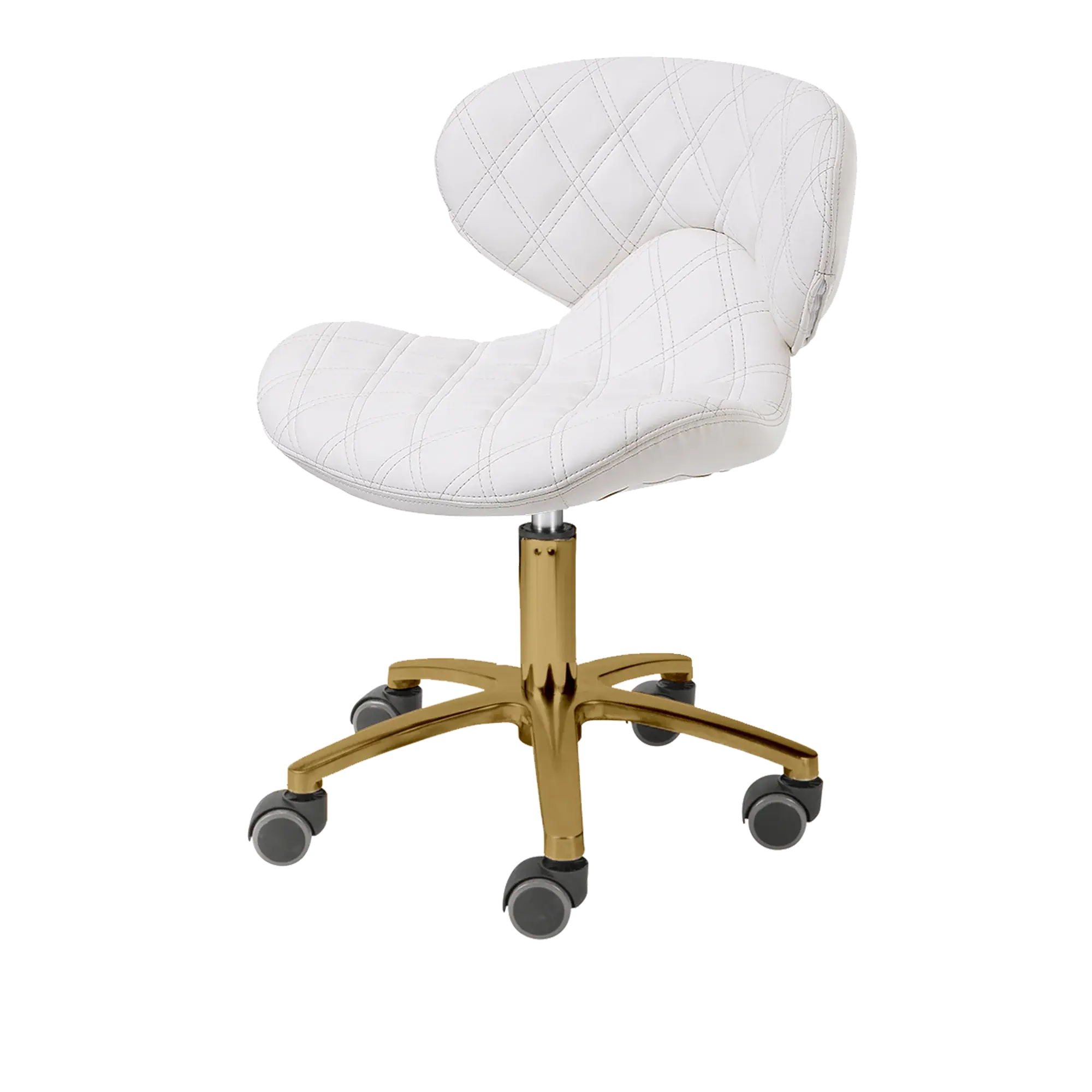 Whale Spa- Lexi Pro - Double Diamond Gold Edition Technician Stool 1009L