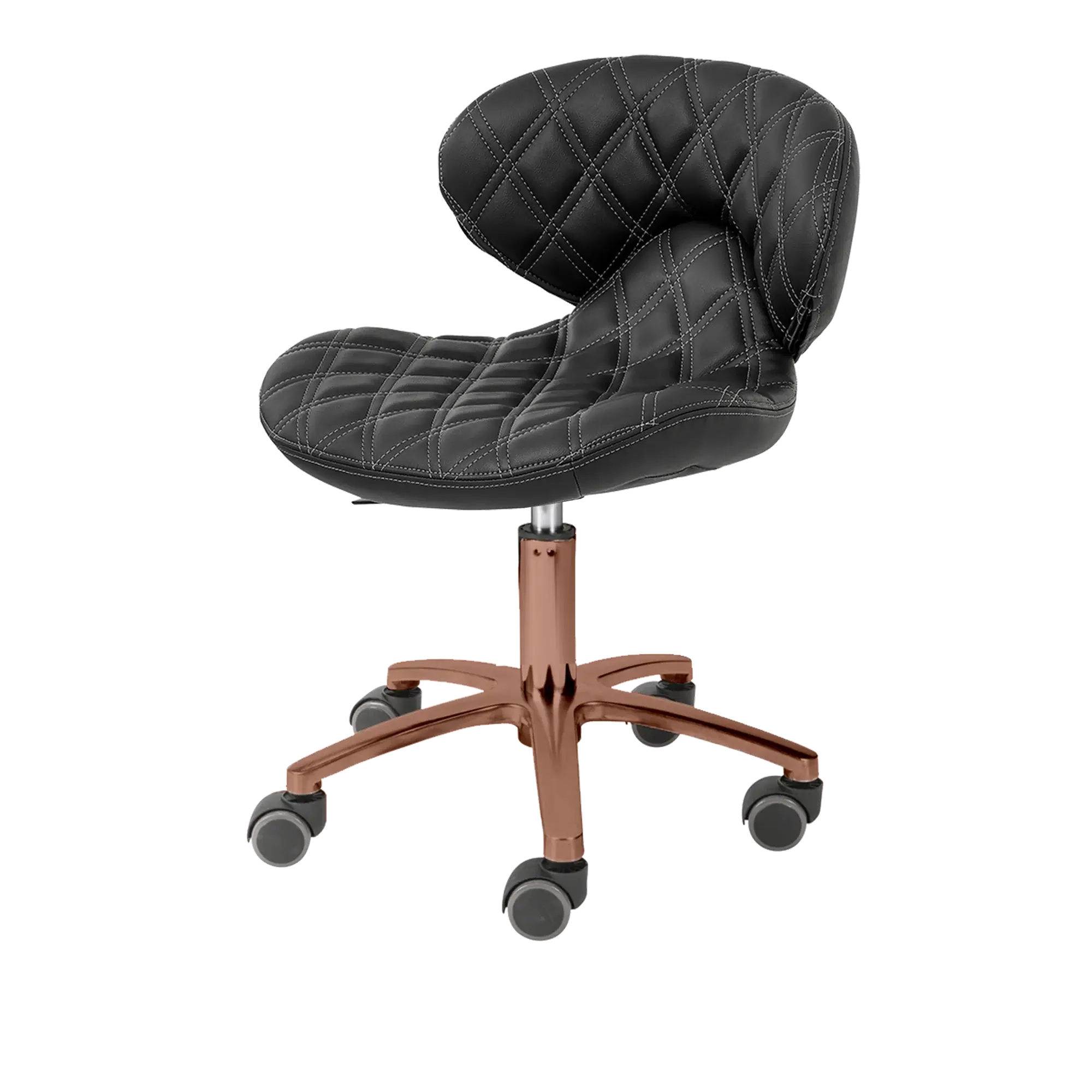 Whale Spa- Lexi Pro - Double Diamond Gold Edition Technician Stool 1009L