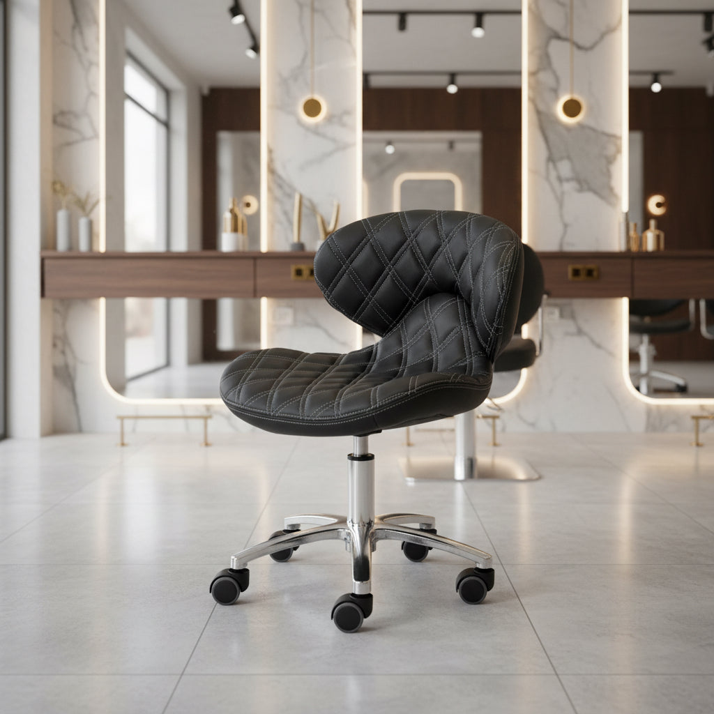 Whale Spa- Lexi Pro - Double Diamond Technician Stool 1009L