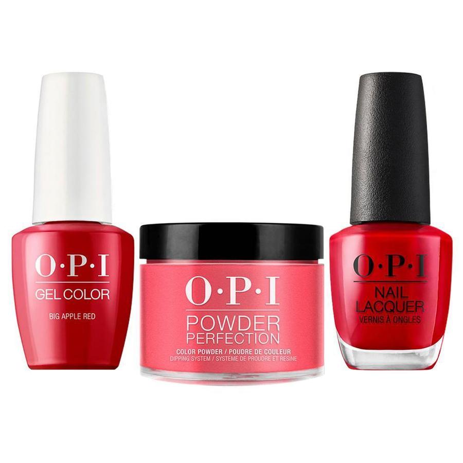 ATL- Big Apple Red #N25 | OPI Trio: Gel, Polish, Dip