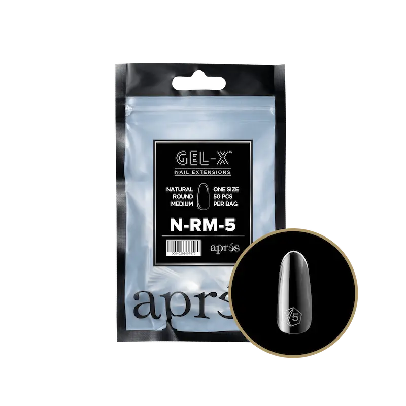 ATL- Natural Round Refill Bags Gel-X Tips | APRES