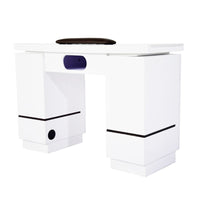 ARMANI NAIL TABLE WITH LED HOLE - WHITE