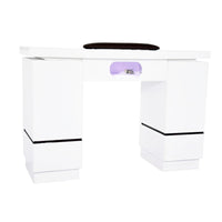 ARMANI NAIL TABLE WITH LED HOLE - WHITE