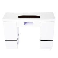 ARMANI NAIL TABLE WITH LED HOLE - WHITE