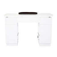 ARMANI NAIL TABLE WITH LED HOLE - WHITE