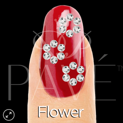 ATL- (Flowers) Crystal Stamping Template_ Pave