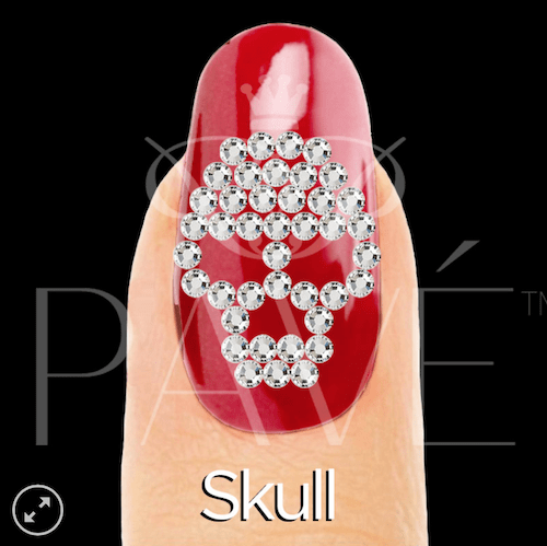 ATL- (Scull) Crystal Stamping Template_ Pave