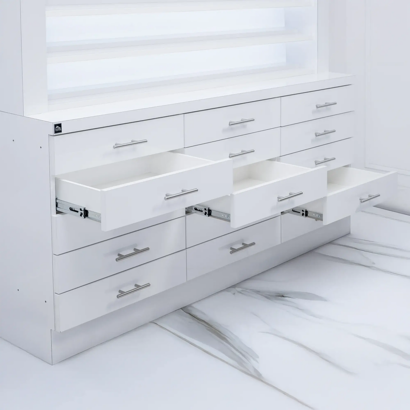 Whale Spa- Single Sided Double-Tier Polish Display/Cabinet