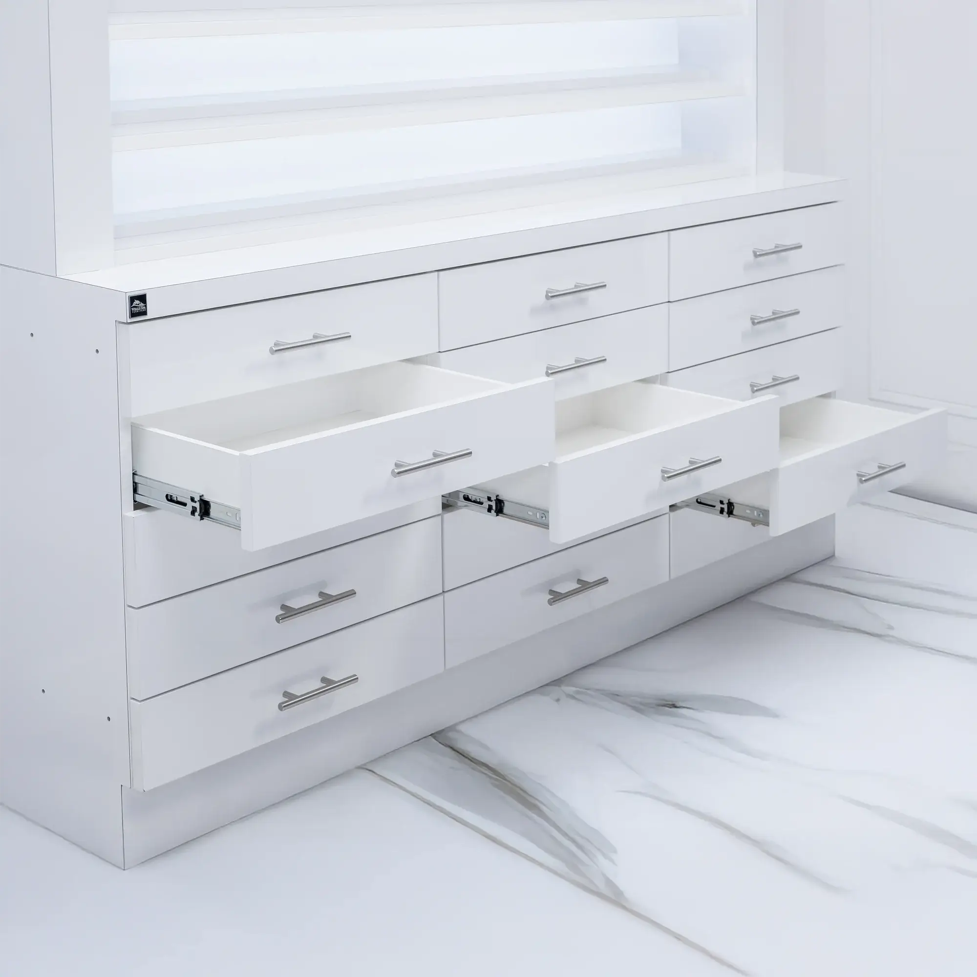 Whale Spa- Single Sided Double-Tier Polish Display/Cabinet
