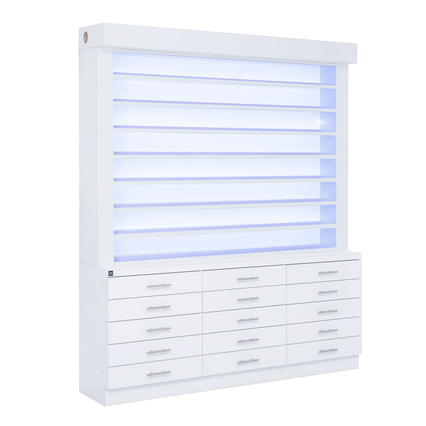 Whale Spa- Single Sided Double-Tier Polish Display/Cabinet