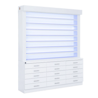 Whale Spa- Single Sided Double-Tier Polish Display/Cabinet