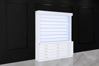 Whale Spa- Single Sided Double-Tier Polish Display/Cabinet