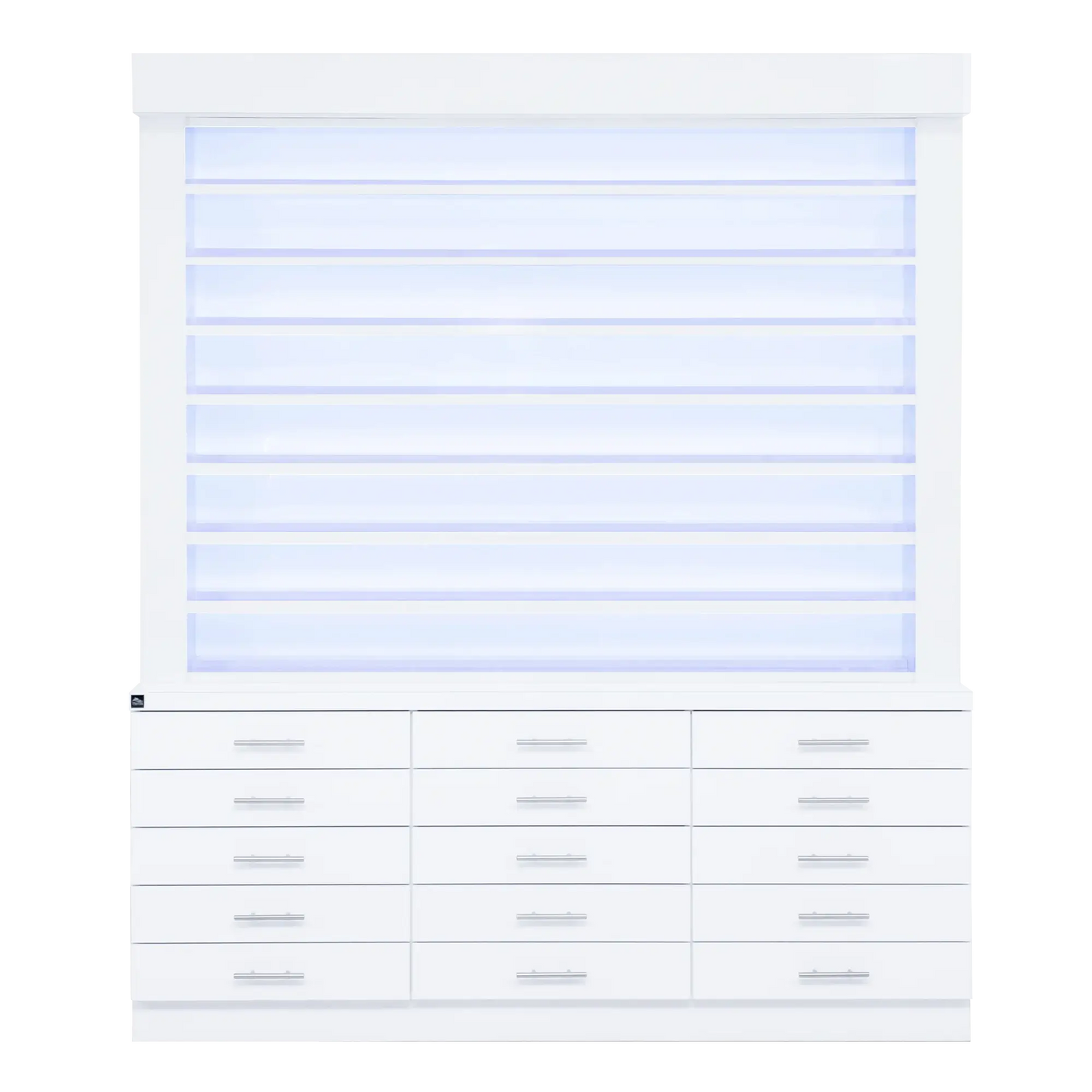 Whale Spa- Single Sided Double-Tier Polish Display/Cabinet