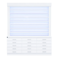 Whale Spa- Single Sided Double-Tier Polish Display/Cabinet