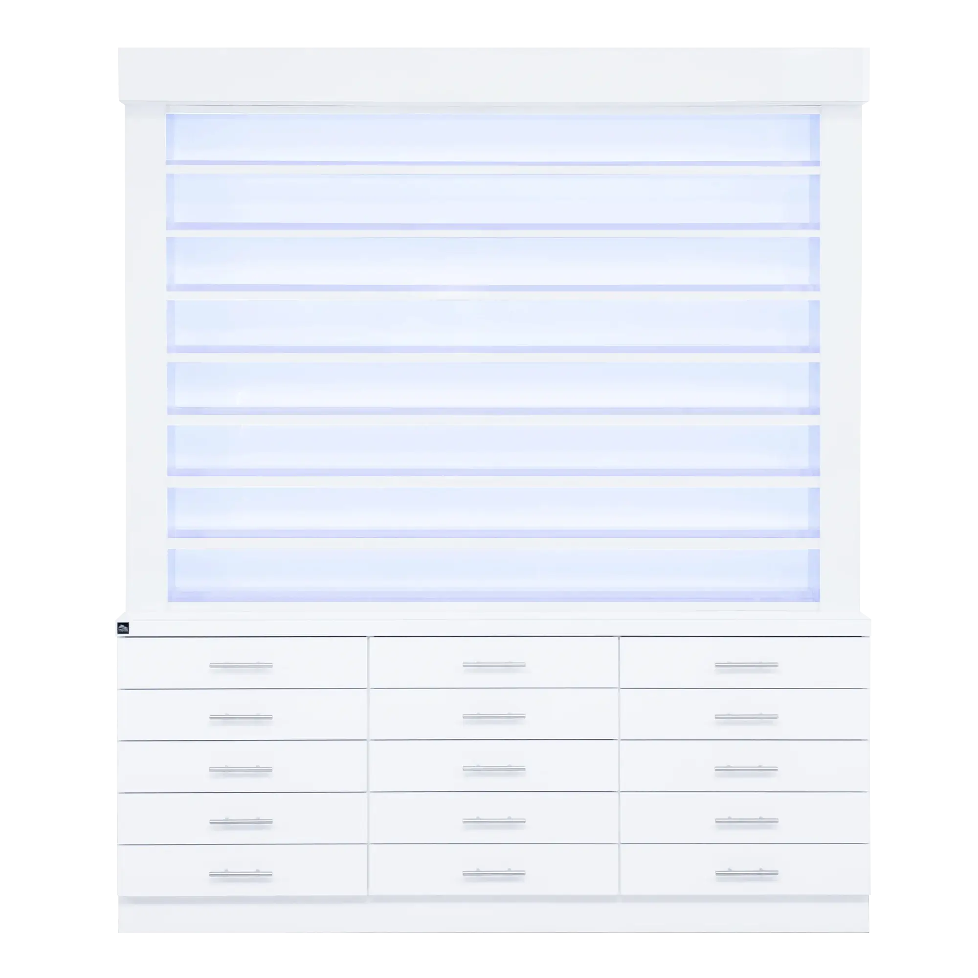 Whale Spa- Single Sided Double-Tier Polish Display/Cabinet