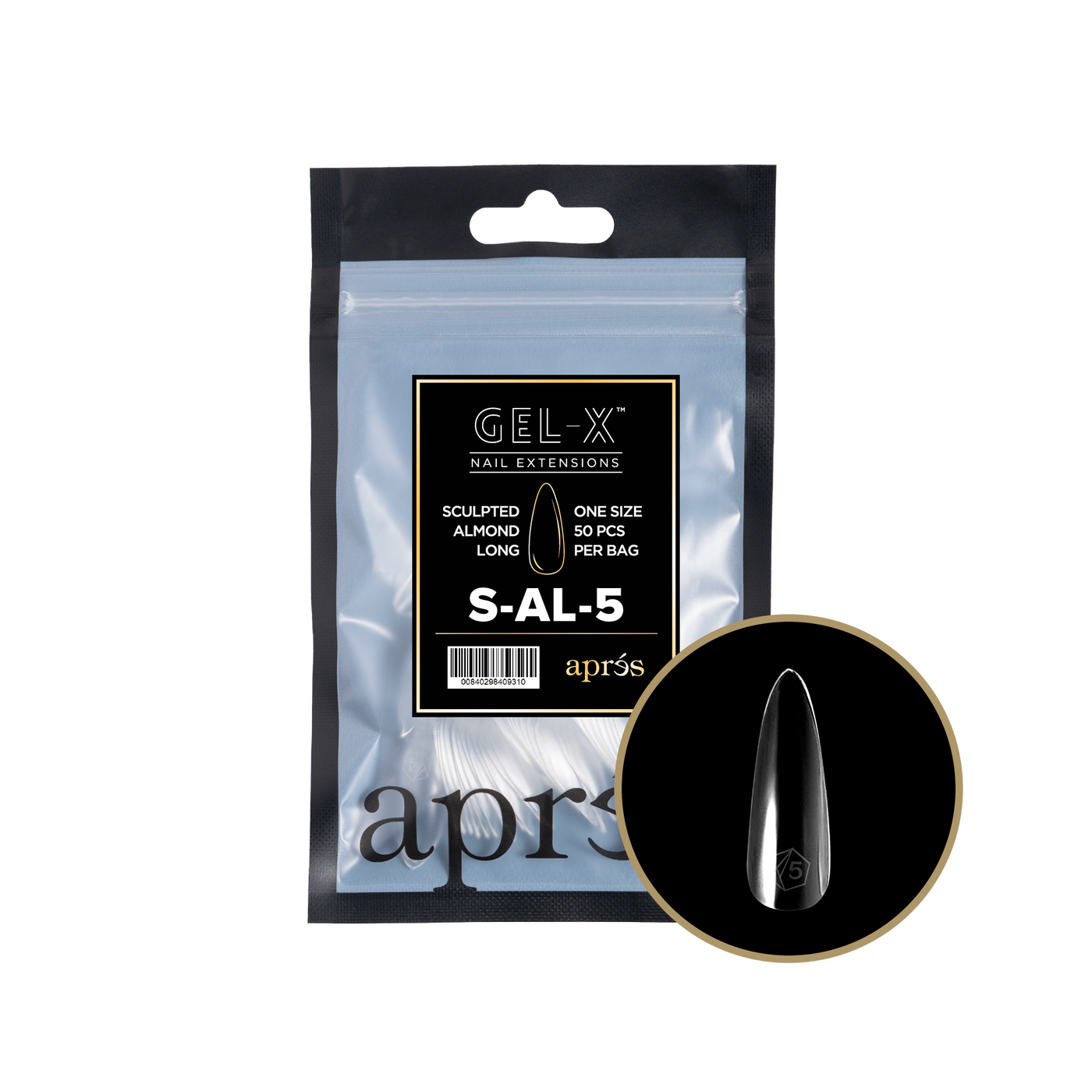 ATL- Sculpted Almond Refill Bags Gel-X Tips | APRES