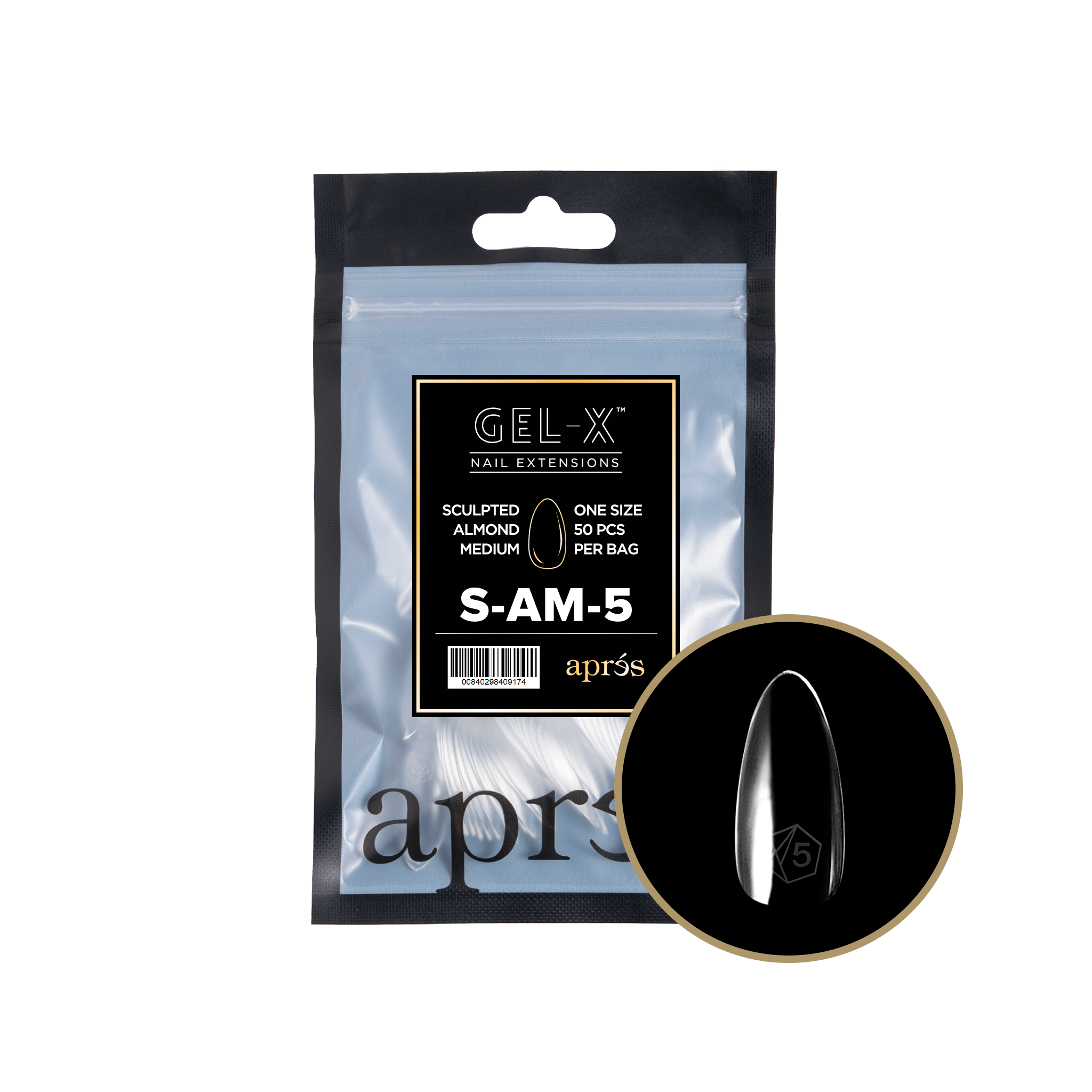 ATL- Sculpted Almond Refill Bags Gel-X Tips | APRES