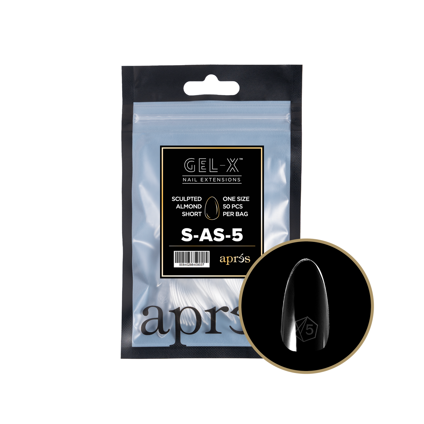 ATL- Sculpted Almond Refill Bags Gel-X Tips | APRES