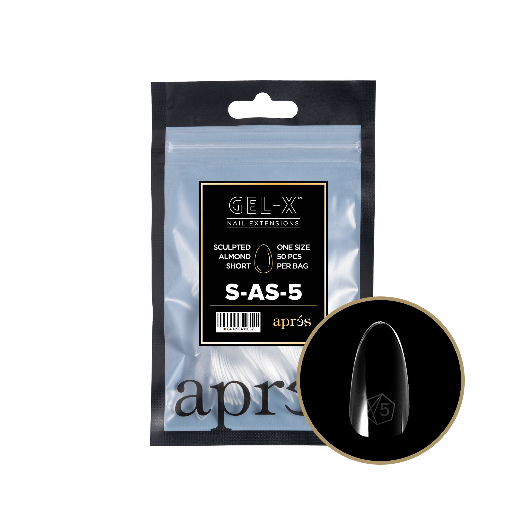 ATL- Sculpted Almond Refill Bags Gel-X Tips | APRES