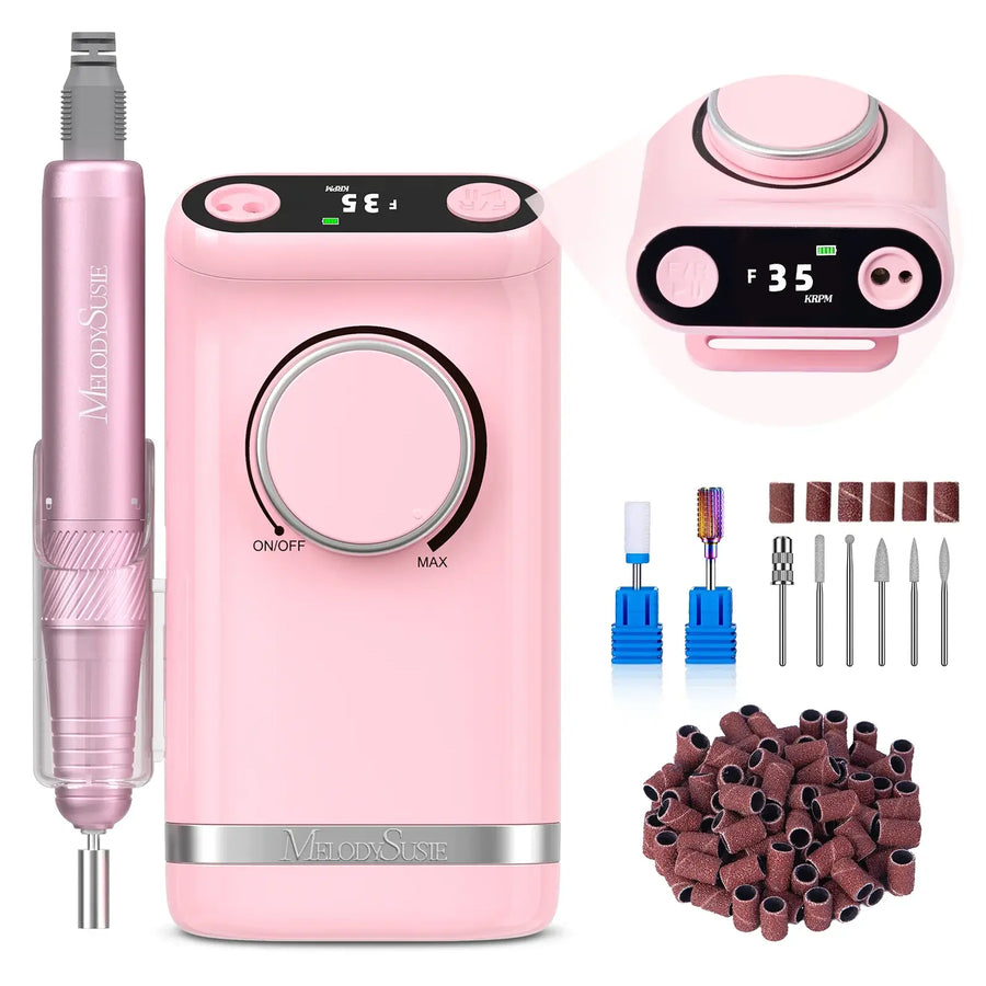 ATL- Clip-On Advanced Rechargeable 2in1 Nail Drill with Tilted Display Design