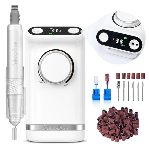 ATL- Clip-On Advanced Rechargeable 2in1 Nail Drill with Tilted Display Design