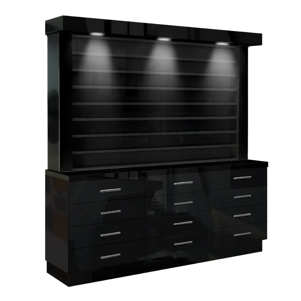 Whale Spa- Single Sided Polish & Powder Display/Cabinet